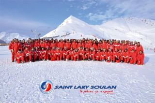 Cours collectif de ski avec l'ESF