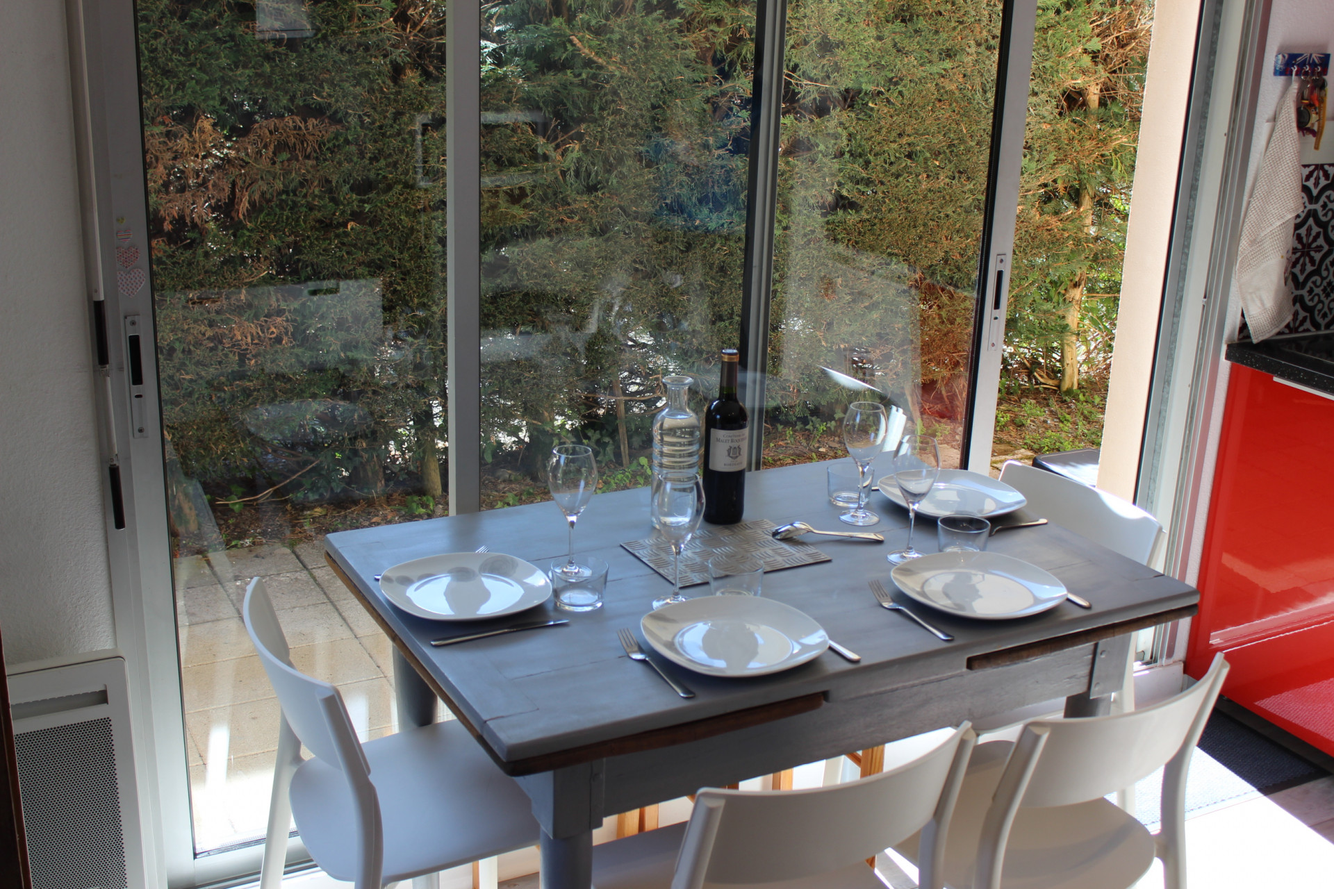 Vue et accès terrasse