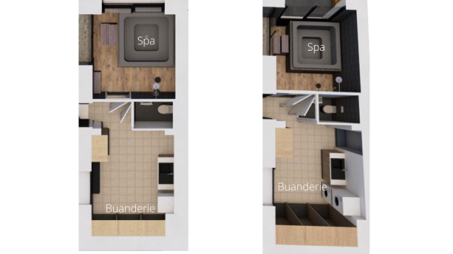 Vue 3D Communs intérieurs web Vue 3D Communs intérieurs web
